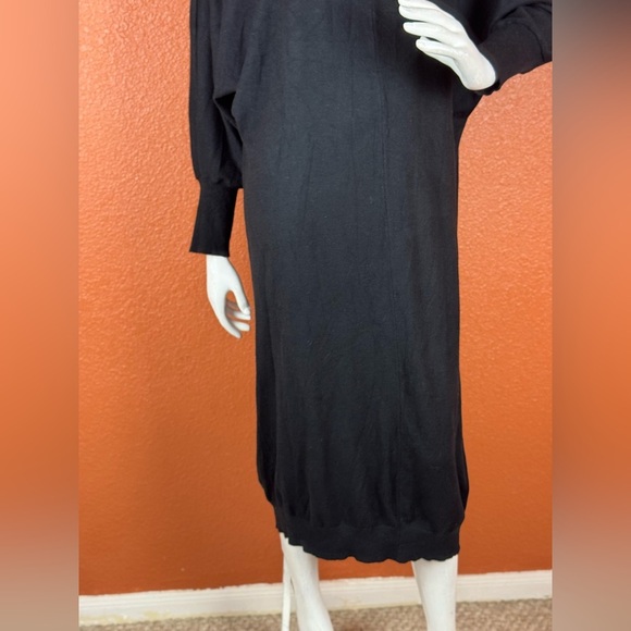 Satuun Elegant Black Long Sweater Dress Size XL. C15 - Picture 4 of 15